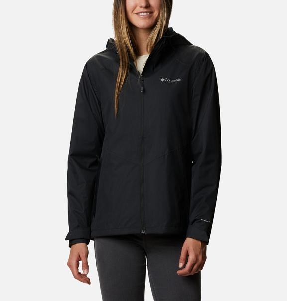 Columbia Inner Limits II Rain Jacket Black For Women's NZ9261 New Zealand